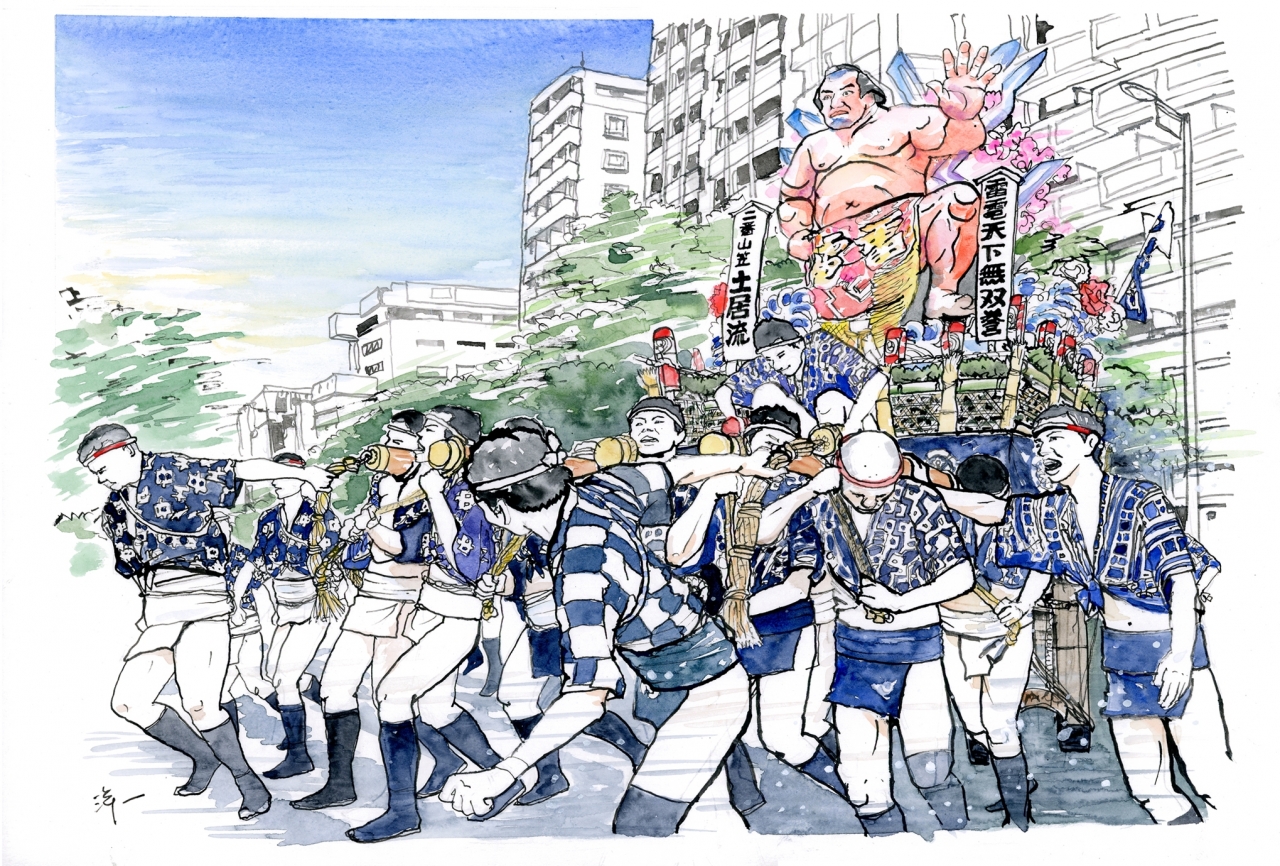 中村洋一葦ペン画博多祇園山笠と博多の町展｜イベント一覧｜福岡