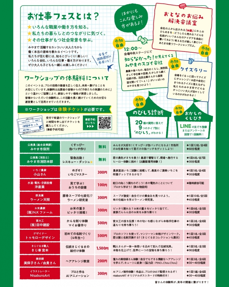 お仕事フェス〜いくつ知ってる?みやまのスゴイ会社!