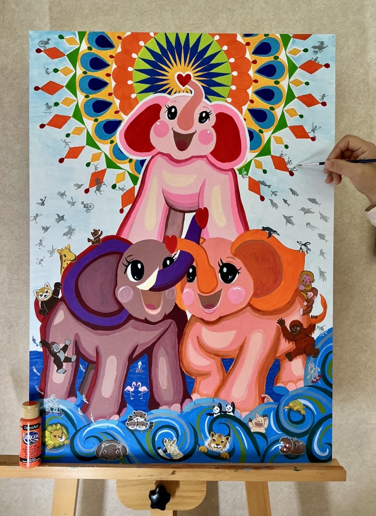 ワクワクどうぶつのイラスト展